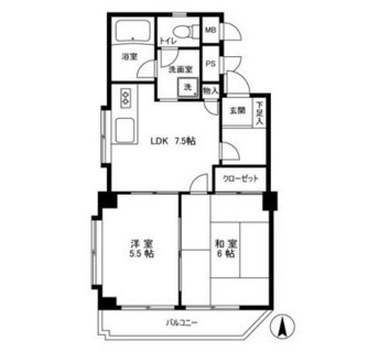 東京都足立区足立１丁目 賃貸マンション 2DK