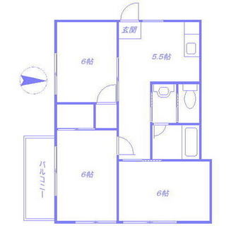 東京都足立区江北２丁目 賃貸マンション 3DK