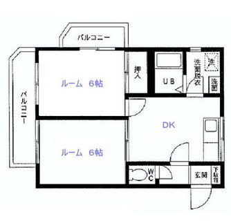 東京都足立区扇２丁目 賃貸マンション 2DK