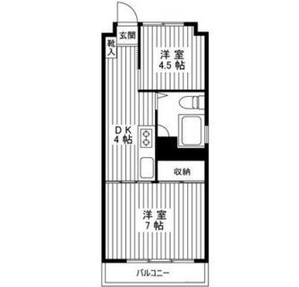 東京都江東区富岡１丁目 賃貸マンション 2DK