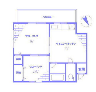 東京都北区滝野川７丁目 賃貸マンション 2DK