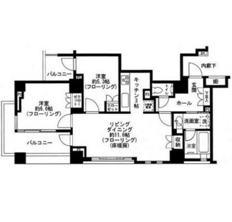 東京都目黒区下目黒２丁目 賃貸マンション 2LDK
