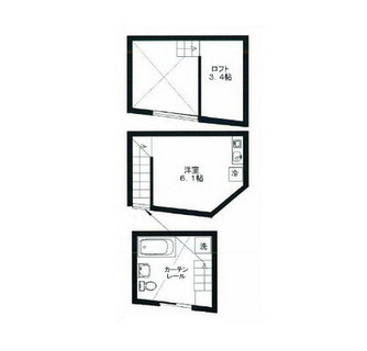 東京都中野区新井１丁目 賃貸アパート 1R