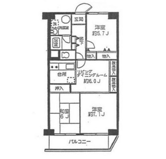 東京都江東区北砂３丁目 賃貸マンション 3DK
