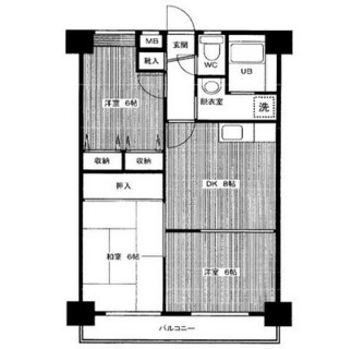 東京都板橋区赤塚４丁目 賃貸マンション 3DK