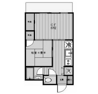 東京都北区岩淵町 賃貸マンション 2K