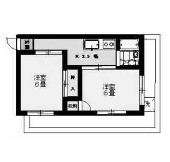 東京都北区上中里３丁目 賃貸マンション 2K