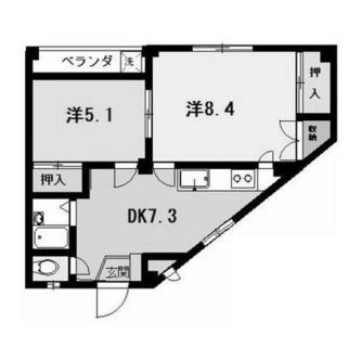 東京都北区堀船３丁目 賃貸マンション 2DK