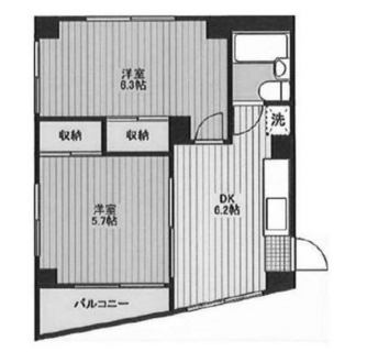 東京都足立区千住宮元町 賃貸マンション 2DK