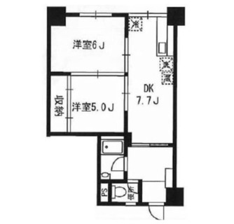 東京都足立区千住仲町 賃貸マンション 2DK