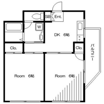 東京都板橋区常盤台３丁目 賃貸マンション 2DK