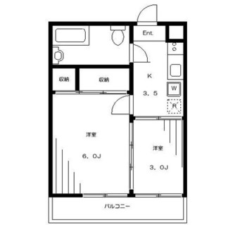 東京都北区滝野川６丁目 賃貸マンション 2K