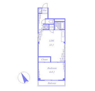 東京都北区上中里１丁目 賃貸マンション 1LDK