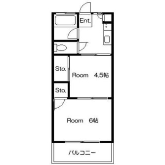 東京都北区滝野川１丁目 賃貸アパート 2K