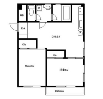 東京都板橋区常盤台１丁目 賃貸マンション 2DK