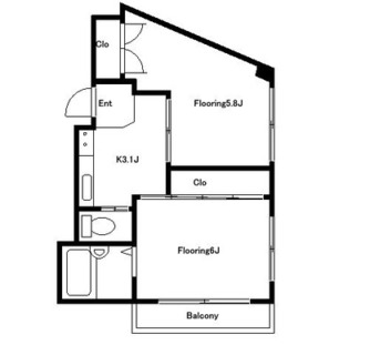 東京都北区王子本町３丁目 賃貸マンション 2K