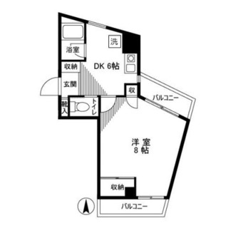 東京都北区上中里２丁目 賃貸マンション 1DK