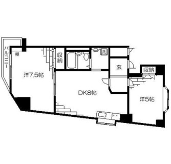 東京都板橋区東新町１丁目 賃貸マンション 2DK