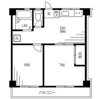 東京都北区神谷１丁目 賃貸マンション 2DK