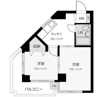 東京都中野区大和町１丁目 賃貸マンション 2K