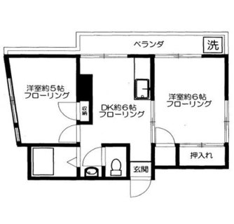 東京都板橋区常盤台４丁目 賃貸マンション 2DK