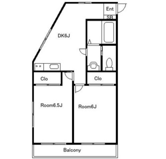 東京都板橋区常盤台４丁目 賃貸マンション 2DK