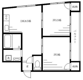 東京都北区志茂１丁目 賃貸マンション 2DK