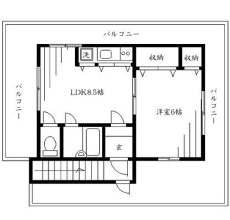 東京都北区中里２丁目 賃貸マンション 1LDK