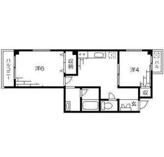 東京都板橋区常盤台２丁目 賃貸マンション 2DK