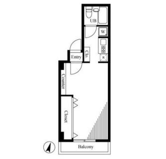 東京都港区三田２丁目 賃貸マンション 1R