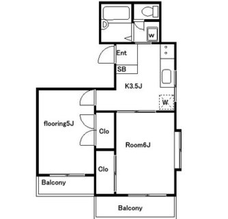 東京都板橋区赤塚４丁目 賃貸マンション 2K