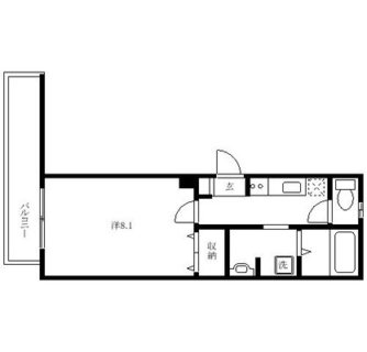 東京都北区中里２丁目 賃貸マンション 1K