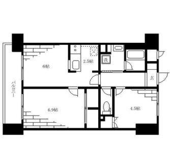 東京都北区岩淵町 賃貸マンション 1SLDK