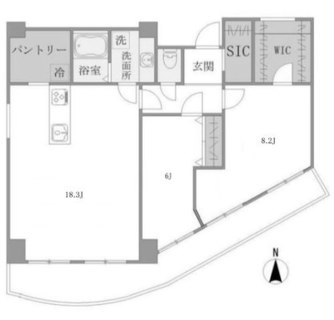 東京都北区滝野川３丁目 賃貸マンション 2LDK