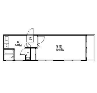 東京都北区田端４丁目 賃貸マンション 1K
